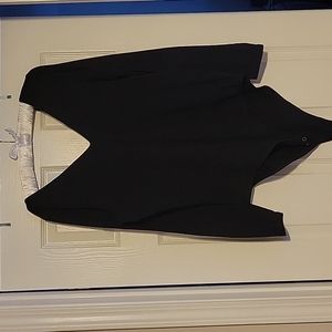 Torrid long sleeved black V neck shirt size 2